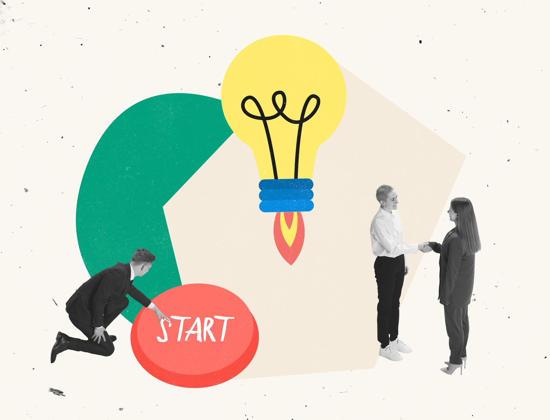 Creative design. Group of people, employees working on developing new stratup idea, successful business project